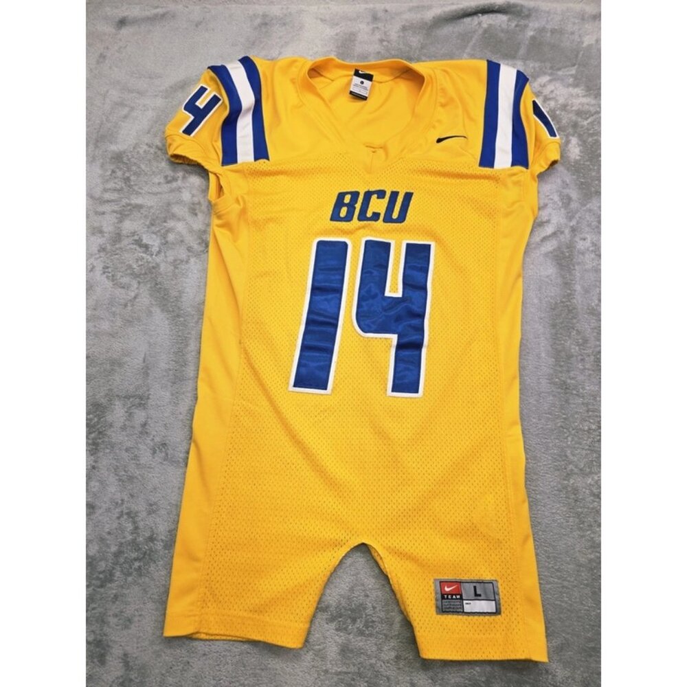 Nike BCU Football Jersey Mens Large‎ Yellow Team 475231